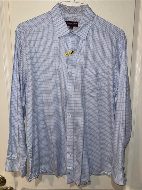 Johnston & Murphy Other - Johnston & Murphy Blue Checked Men's Dress Shirt